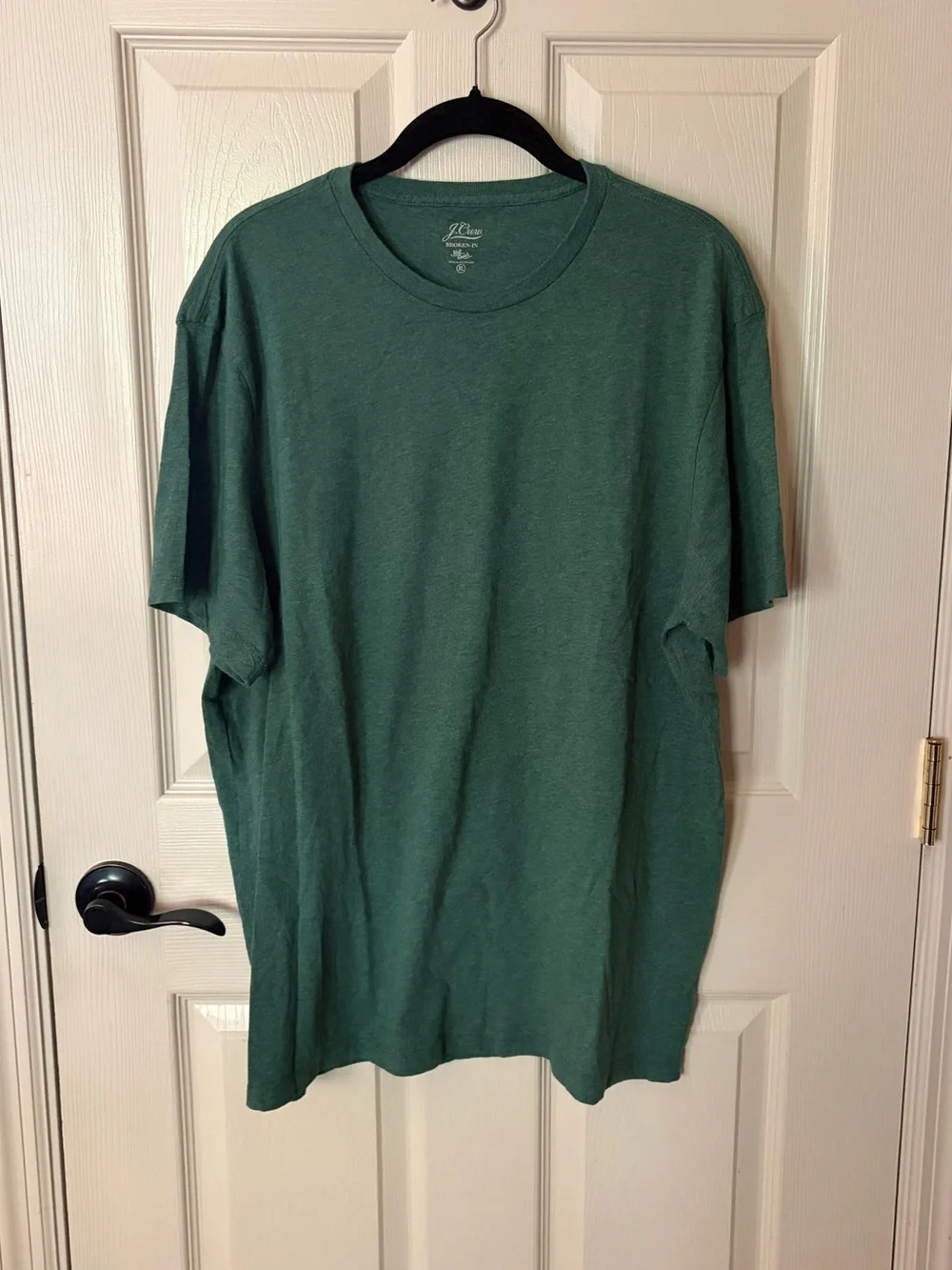 J. Crew Broken In Knit Goods Heathered Green Tee -NWOT